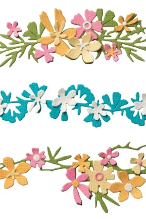 Gabarit d'estampe Sizzix Thinlits « Woodland Borders » Haute Qualité