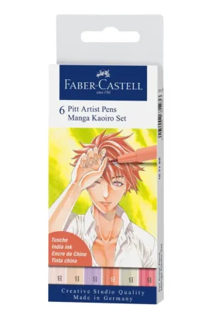 Nouveauté Set Pitt Artist Pen Manga Kaoiro Faber-Castell