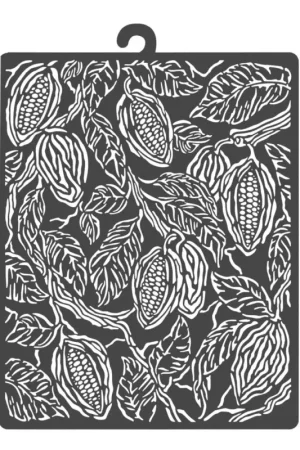 Pochoir « Coffee and Chocolate – Cocoa Beans » Paiement Sécurisé