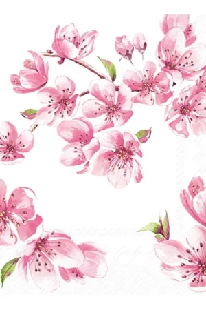 Serviette « Sakura rose » Usine Directe