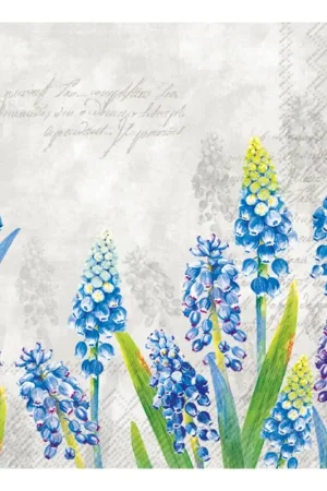 Serviette « Muscari bleu » Bon Marché