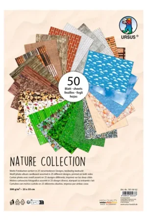 Papier cartonné à motifs « Collection Nature » Super Prix