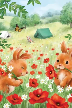 Serviette « Summer Camp » Pas Cher