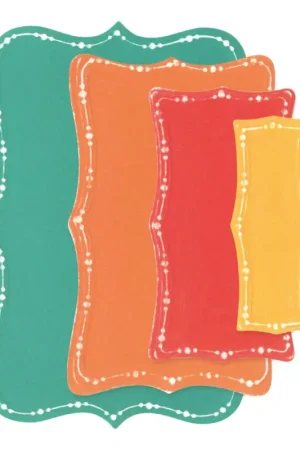 Bon Plan Gabarit d'estampe Sizzix Framelits « Top Note by Stacey Park »