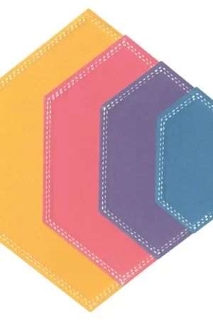Must-Have Gabarit d'estampe Sizzix Framelits « Hexagons by Stacey Park »