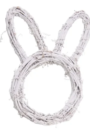 Nouveauté Couronne en rotin « Tête de lapin »