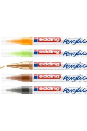 Marqueurs acryliques fins edding 5300 Acrylic « Nature » Prix Promo