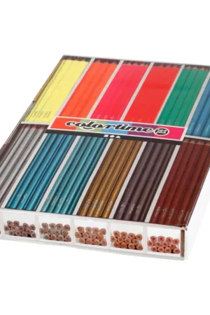 Nouveauté Crayons de couleur Colortime XXL « Metallic & Neon », mine 3 mm