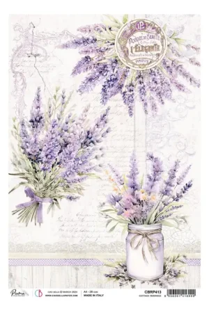 Soie de paille à motifs « Morning in Provence – Cottage Romance » Remise