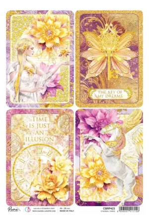 Soie de paille à motifs « Ethereal – Cartes merveilleuses » Bon Plan