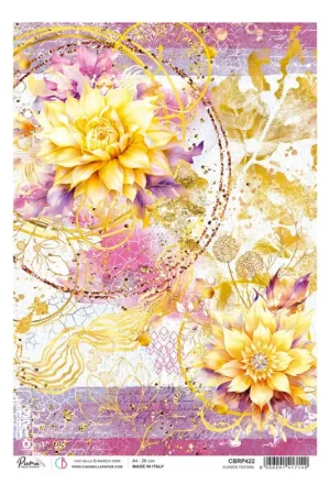 Soie de paille à motifs « Ethereal – Flower Festival » Expédié Aujourd'hui