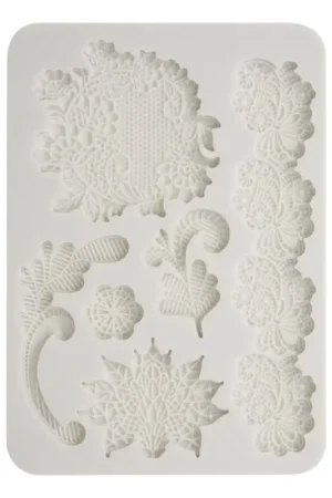 Commande En Gros Moule en silicone « Brocante Antiques – Dentelle fleurs »