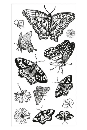 Nouvel Arrivage Sizzix Clear Stamps set « Nature Butterflies »