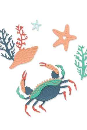 Gabarit d’estampe Sizzix Thinlits « Ocean Medley » Vente Directe