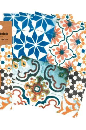 Papier Décopatch « Carreaux de mosaïque Multicolore » Vente Directe