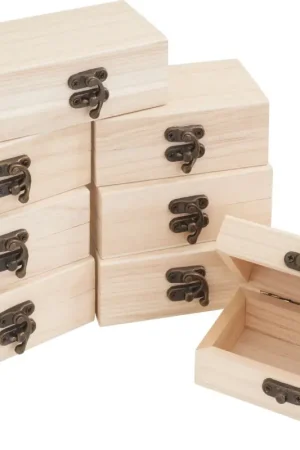 Coffrets en bois VBS, 8 pc., 10 x 3,8 x 5,9 cm Prix Bas