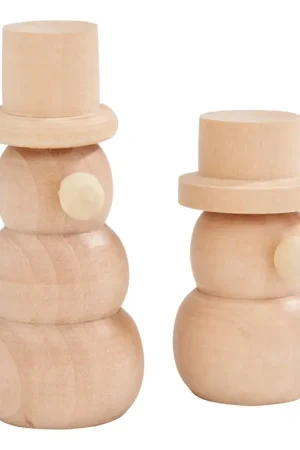 Prix Cassé Bonshommes de neige en bois VBS