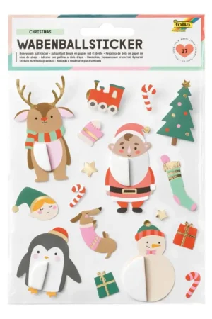 Stickers boules papier alvéolé « Christmas » Affaire À Saisir