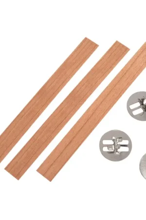 Vente Flash Mèches à bougie en bois avec socle VBS, 13 cm