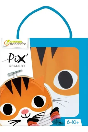 Kit de broderie Avenue Mandarine « Pix Gallery » Authentique
