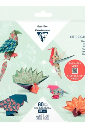 Quantité Limitée Kit origami « Oiseaux », 60 feuilles