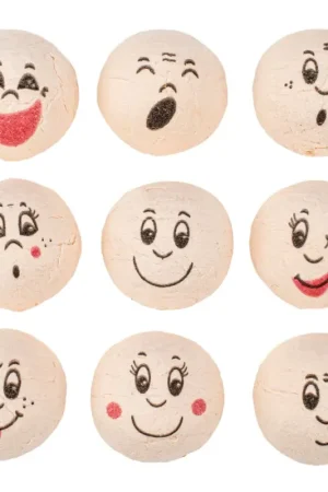 Prix Promo Boules d'ouate avec visage