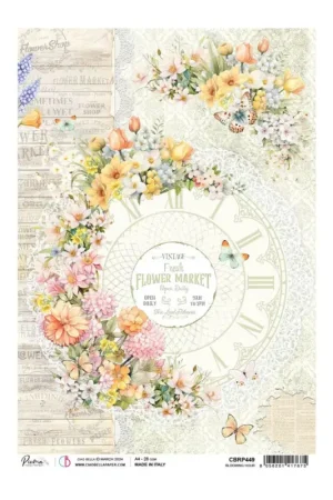 Soie de paille à motifs « Flower Shop – Flower Market » Remise