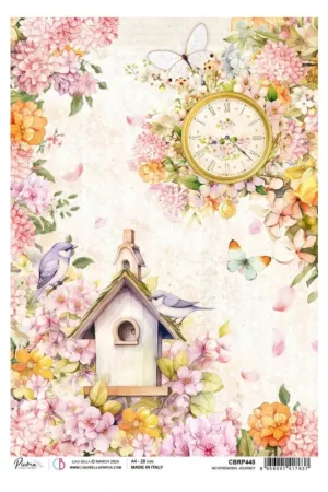 Soie de paille à motifs « Flower Shop – Univers des oiseaux » Meilleure Vente