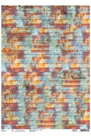 Nouvelle Collection Soie de paille à motifs « Coral Reef – Rusty »