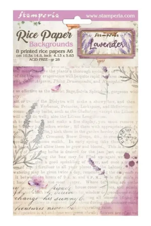 Soie de paille à motifs Backgrounds « Lavander » Vente Directe