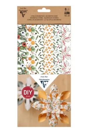 Vente Flash Assortiment de bandes de papier pour 6 étoiles décoratives