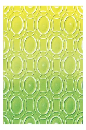 Nouveauté Sizzix Gabarit d'embossage 3D "Cosmopolitan - Golden Rings by Stacey Park"