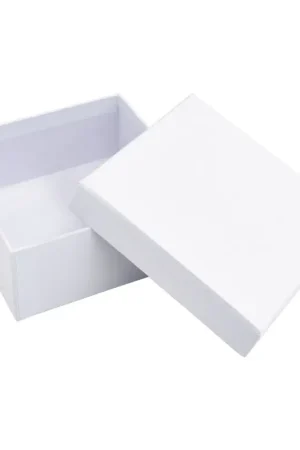 Boîte carrée VBS, carton, Blanc, env. 13 x 13 x 5,5 cm Offre Exclusive