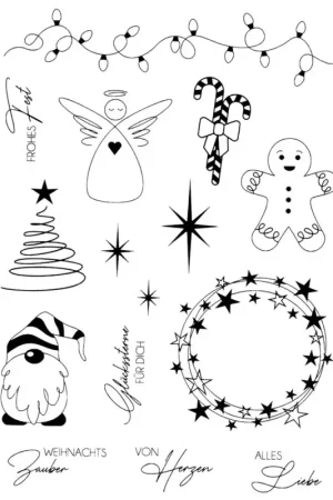 Vente Flash Tampons en silicone VBS « Magie de Noël »