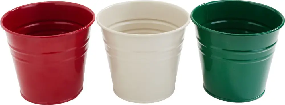 Seulement Aujourd'hui Pot à plantes en zinc, set de 3