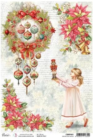 Solde Soie de paille à motifs « Nutcracker – Dreams and Wishes »