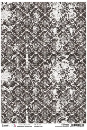 Seulement Aujourd'hui Soie de paille à motifs "Paris Je t'aime - Damask"