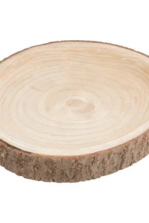 Prix Bas Coupelle décorative en écorce, plate, Naturel