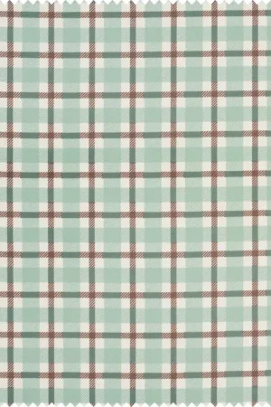 Remise Tissu coton « British Carreaux verts »