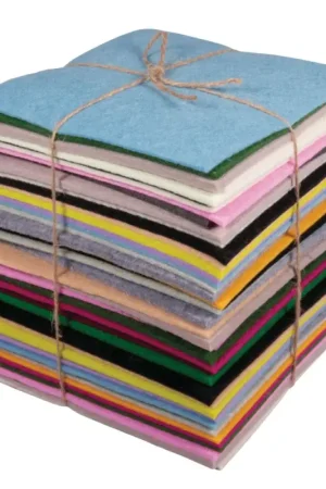 Assortiment de feutrine « Multicolore », 1-5 mm, 500 g Prix Réduit
