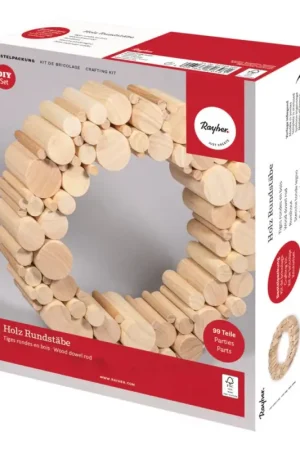 Kit créatif « Baguettes rondes en bois », Nouvelle Collection