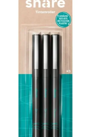 Satisfait Ou Remboursé Stylos rollers share, set de 3