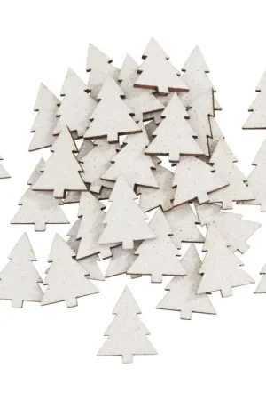 Pièces à disperser VBS « Sapin », paillettes dorées Bon Marché