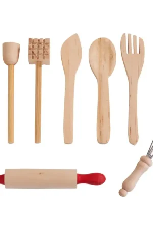 Bon Marché Ustensiles de cuisine miniatures VBS, 8 pc.