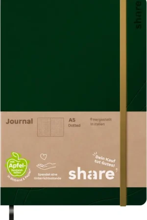 Commander Maintenant share Carnet de notes A5, quadrillé à pois