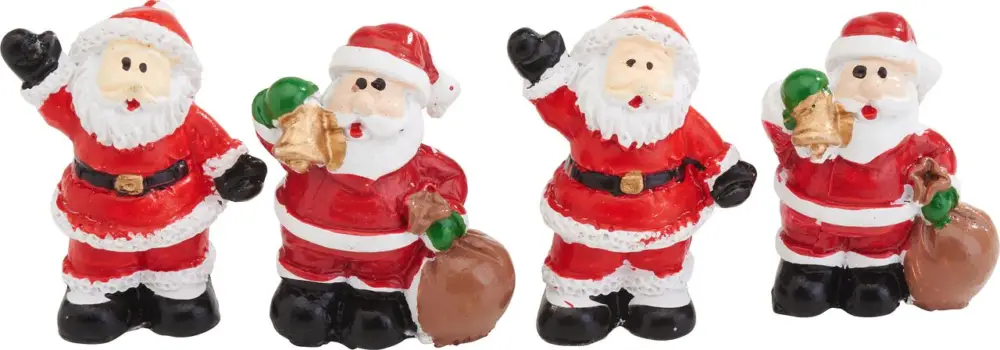 Pères Noël miniatures VBS « Hanko » Pas Cher