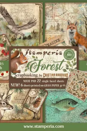 Maxi bloc de papier scrapbooking « Forest » Nouveauté