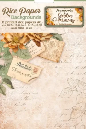 Soie de paille à motifs Backgrounds « Golden Harmony » Achetez Aujourd'hui