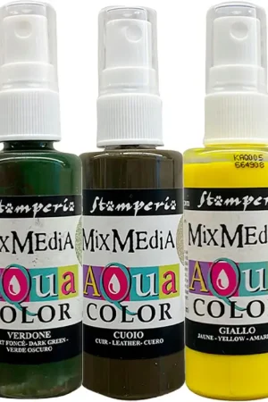 Peintures Stamperia Aquacolor « Golden Harmony », set de 3 Dernière Chance