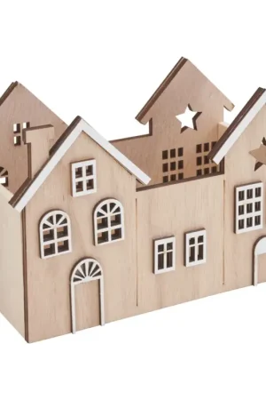 Boîte en bois VBS « Maisons » Offre Spéciale
